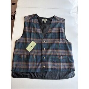 Robert Stock Size Large Vest NWT Plaid